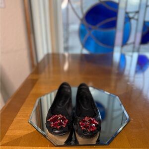 Brand: WHBM / Style: Jamie Ballerina Flats / Color: Black / Size: 5.5M